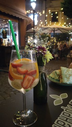White sangria at Veggic in Plovdiv