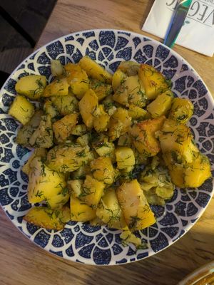 Sauteed potatoes at Veggic in Plovdiv