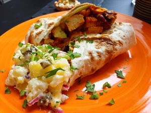 Burrito de tempeh at Veggic in Plovdiv