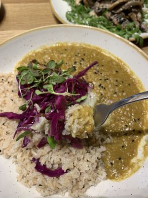 Lentil dhal curry  at Chia Naturally Healthy in Hitchin