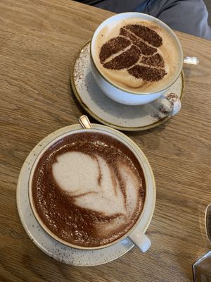 Hot chocolate & cappuccino   at Chia Naturally Healthy in Hitchin