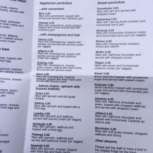 vegan options at Baltique in Frankfurt