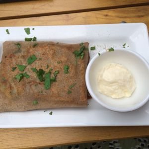 buckwheat pancakes at Baltique in Frankfurt