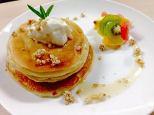 Pancake at Kaemon Asakusa in Tokyo