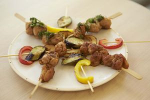 Vege yakitori at Kaemon Asakusa in Tokyo