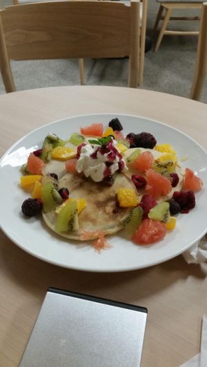 Vegan pancake  at Kaemon Asakusa in Tokyo