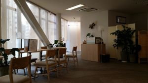 Inside of the restaurant at Kaemon Asakusa in Tokyo