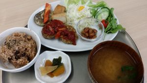 Lunch set (1,200¥) at Kaemon Asakusa in Tokyo