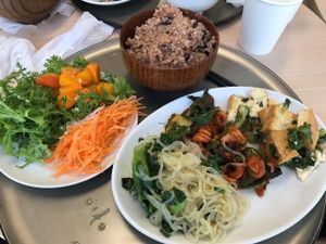 Buffet menu at Kaemon Asakusa in Tokyo