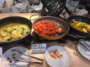 vegan buffet  at Kaemon Asakusa in Tokyo