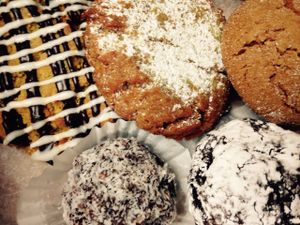 Oh vegan gluten-free goodies! at Bam Bam Bakery in Portland