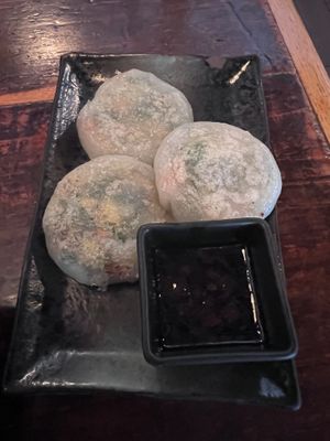 Chive Shiitake dumplings  at Empire Chinese Kitchen in Portland