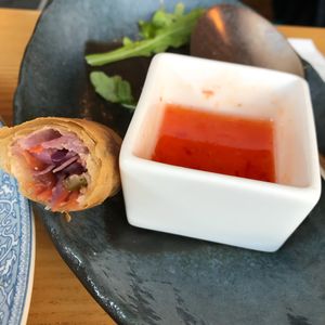 Inside of the spring roll at Empire Chinese Kitchen in Portland