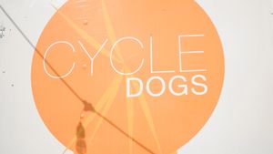 sign on truck at Cycle Dogs in Seattle