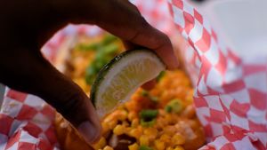 elote hotdog at Cycle Dogs in Seattle