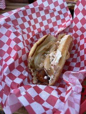 Vegan Seattle Dog!  at Cycle Dogs in Seattle