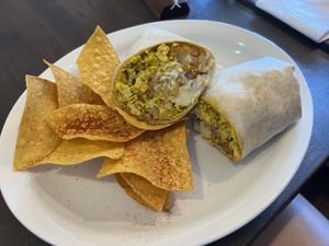 Breakfast burrito!  at Cycle Dogs in Seattle