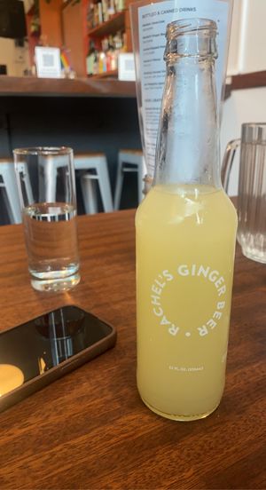 Local Rachel’s Ginger Beer  at Cycle Dogs in Seattle