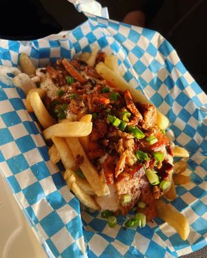 Ranch bacon cheese fries   at Cycle Dogs in Seattle