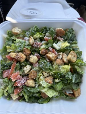 Caesar salad  at Cycle Dogs in Seattle