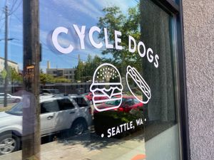 Logo at Cycle Dogs in Seattle