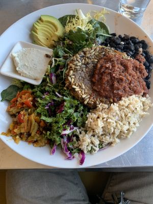 Southwestern bowl with veggie patty  at House Rock Kitchen in Buena Vista
