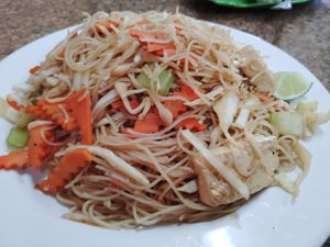 Oil and allium free pancit. at Pho Vegan Asian Cuisine in Rocklin