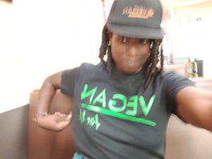 Vegan shirt and hat for sale $10 each. at Pho Vegan Asian Cuisine in Rocklin