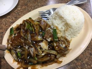 Mongolian Mock beef at Pho Vegan Asian Cuisine in Rocklin