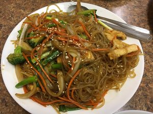 Korean noodles at Pho Vegan Asian Cuisine in Rocklin