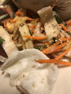 Jackfruit salad at Pho Vegan Asian Cuisine in Rocklin