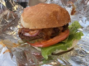 Cowgirl burger  at Toad Style in Brooklyn