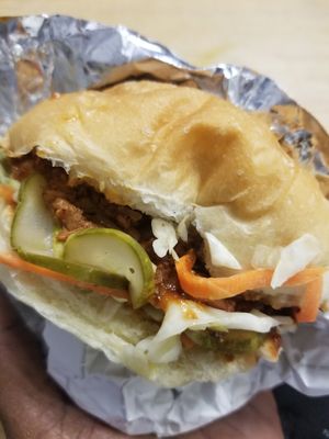 Bbq Jackfruit sandwich at Toad Style in Brooklyn