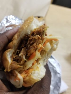 Bbq jackfruit at Toad Style in Brooklyn