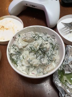 Potato salad  at Toad Style in Brooklyn