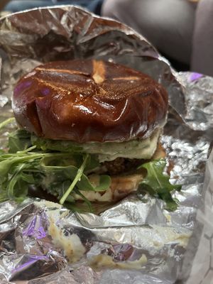 Sunshine burger  at Toad Style in Brooklyn