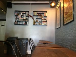 Inside (Some seating) at Toad Style in Brooklyn