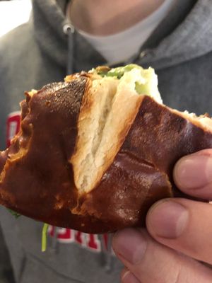 Sunshine burger at Toad Style in Brooklyn