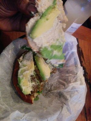 Sunshine burger at Toad Style in Brooklyn