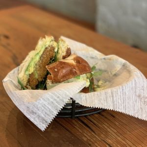 Sunshine Burger  at Toad Style in Brooklyn