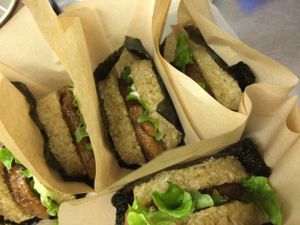 Brownrice burger
 at Hibi-No-Kate in Yonago