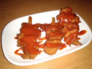 Vegan buffalo wings at Veggo Sizzle in Adelaide