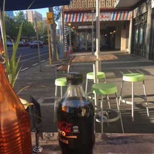 Outdoor Seating at Veggo Sizzle in Adelaide