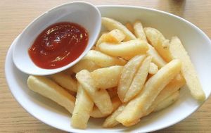 Vegan fries at Veggo Sizzle in Adelaide