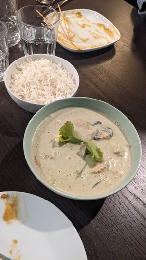 Green curry at Veggo Sizzle in Adelaide