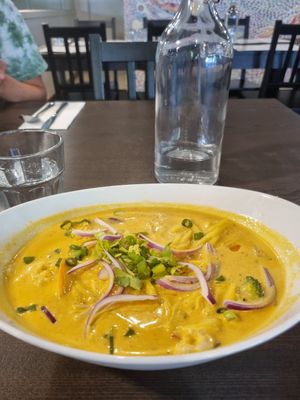 Laksa at Veggo Sizzle in Adelaide