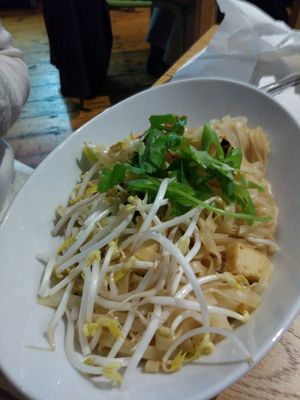 pad see ew noodles  at Veggo Sizzle in Adelaide