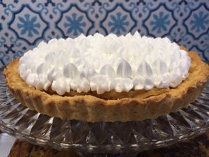 Lemon pie at La Besnéta in Barcelona