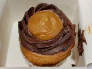 Banana cupcake at La Besnéta in Barcelona