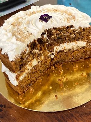 Carrot cake at La Besnéta in Barcelona